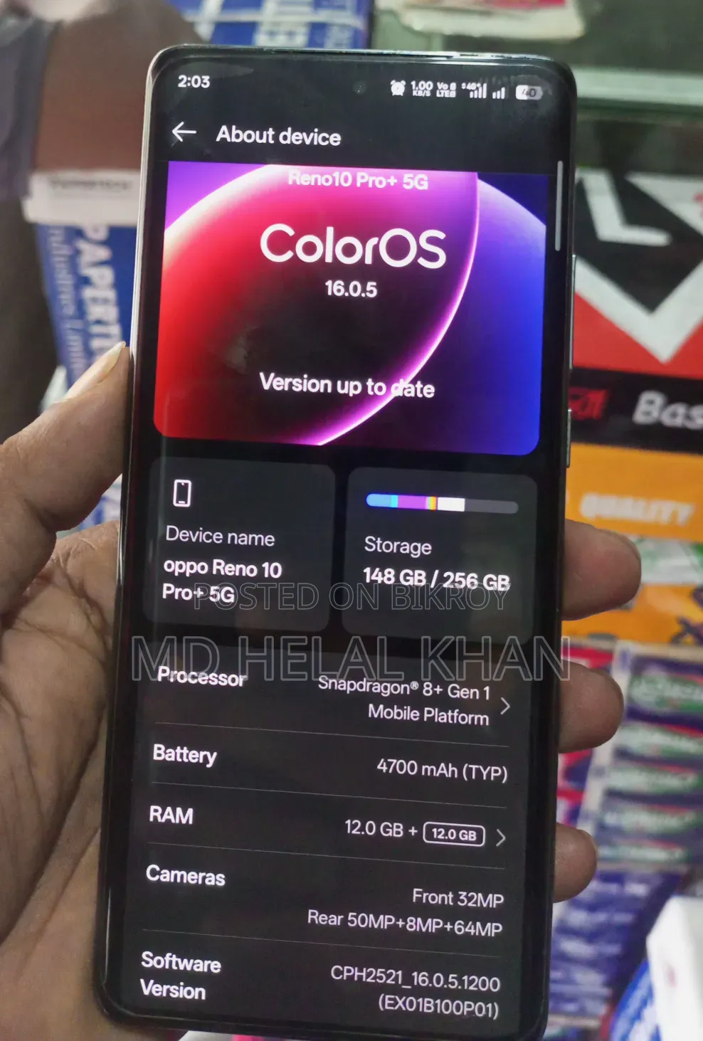 Oppo Reno 256 GB Gray