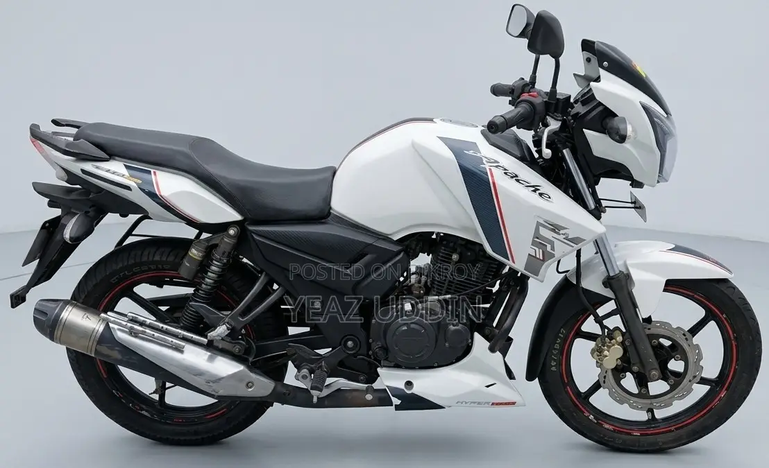 TVS Apache RTR 160 2V 2016 White