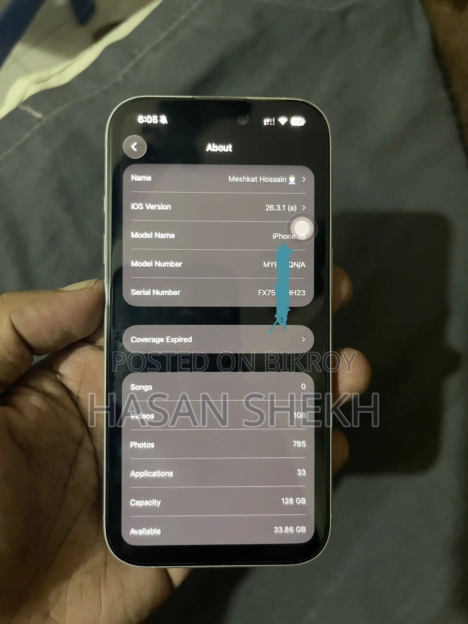 Apple iPhone 16 128 GB White