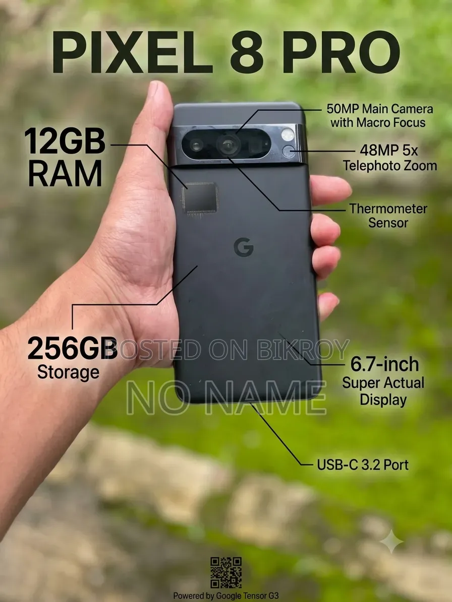 New Google Pixel 8 Pro 256 GB Black