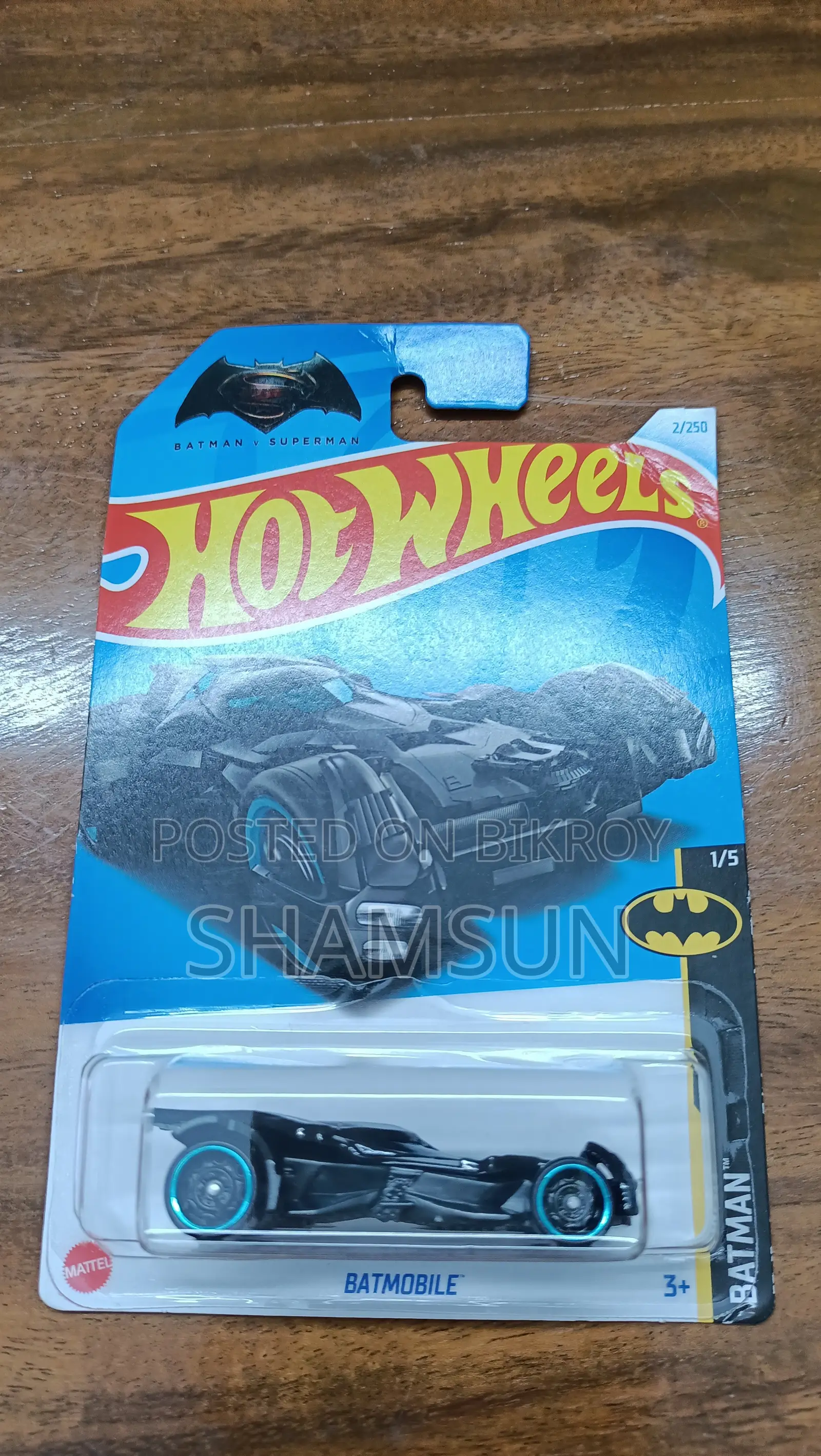 Hotwheels (BATMOBILE).Made in Malaysia 2015