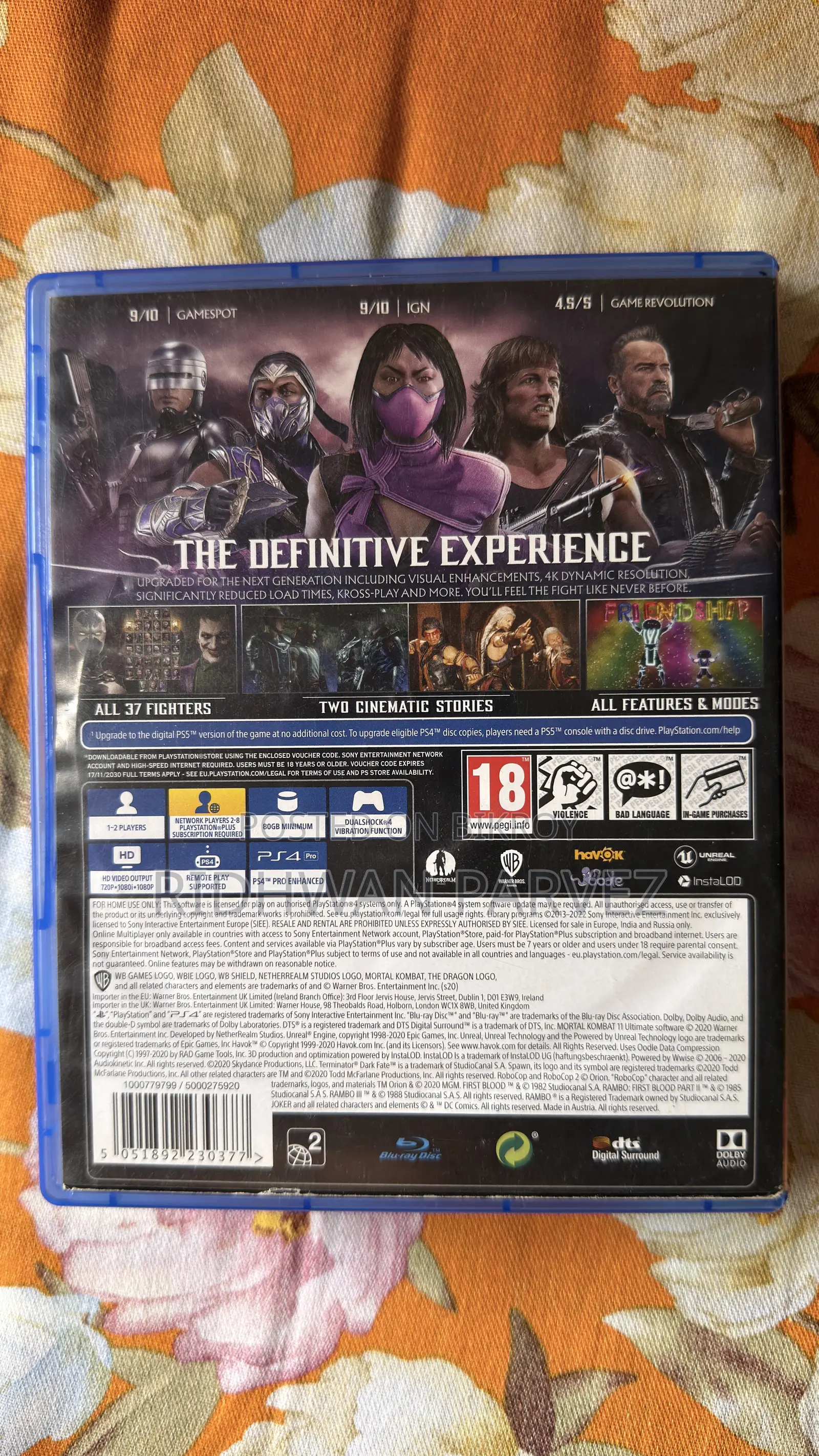 Ghost of Tsushima and Mortal Kombat 11 Ultimate Edition