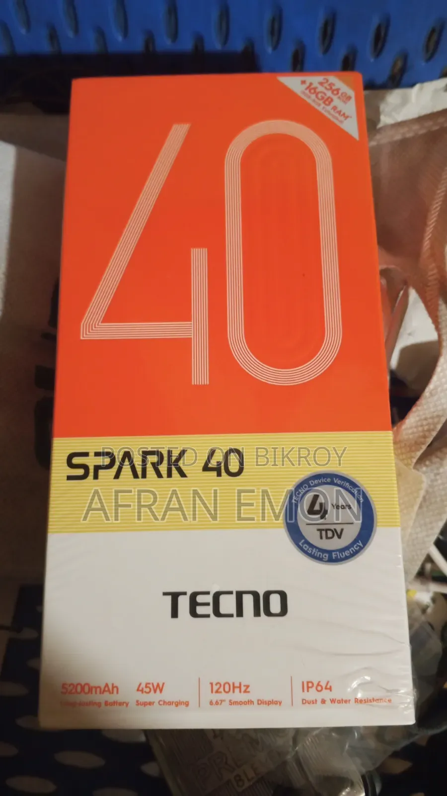Tecno Spark 40 256 GB Gray