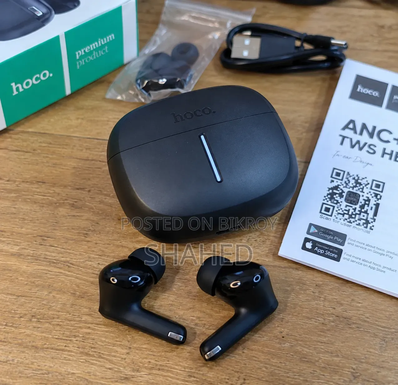 HOCO EQ34 Plus ANC+ENC TWS Bluetooth Earbuds | Bluetooth 5.4 |Original