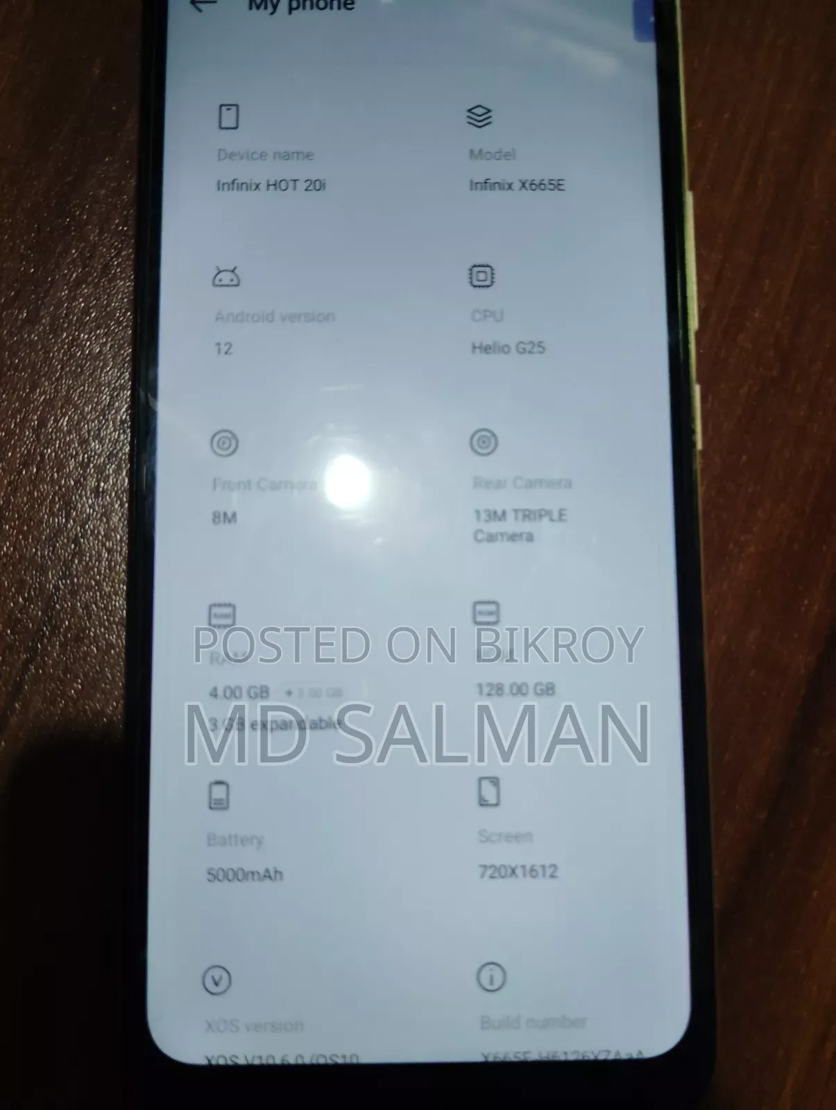 Infinix Hot 20i 128 GB Rose Gold