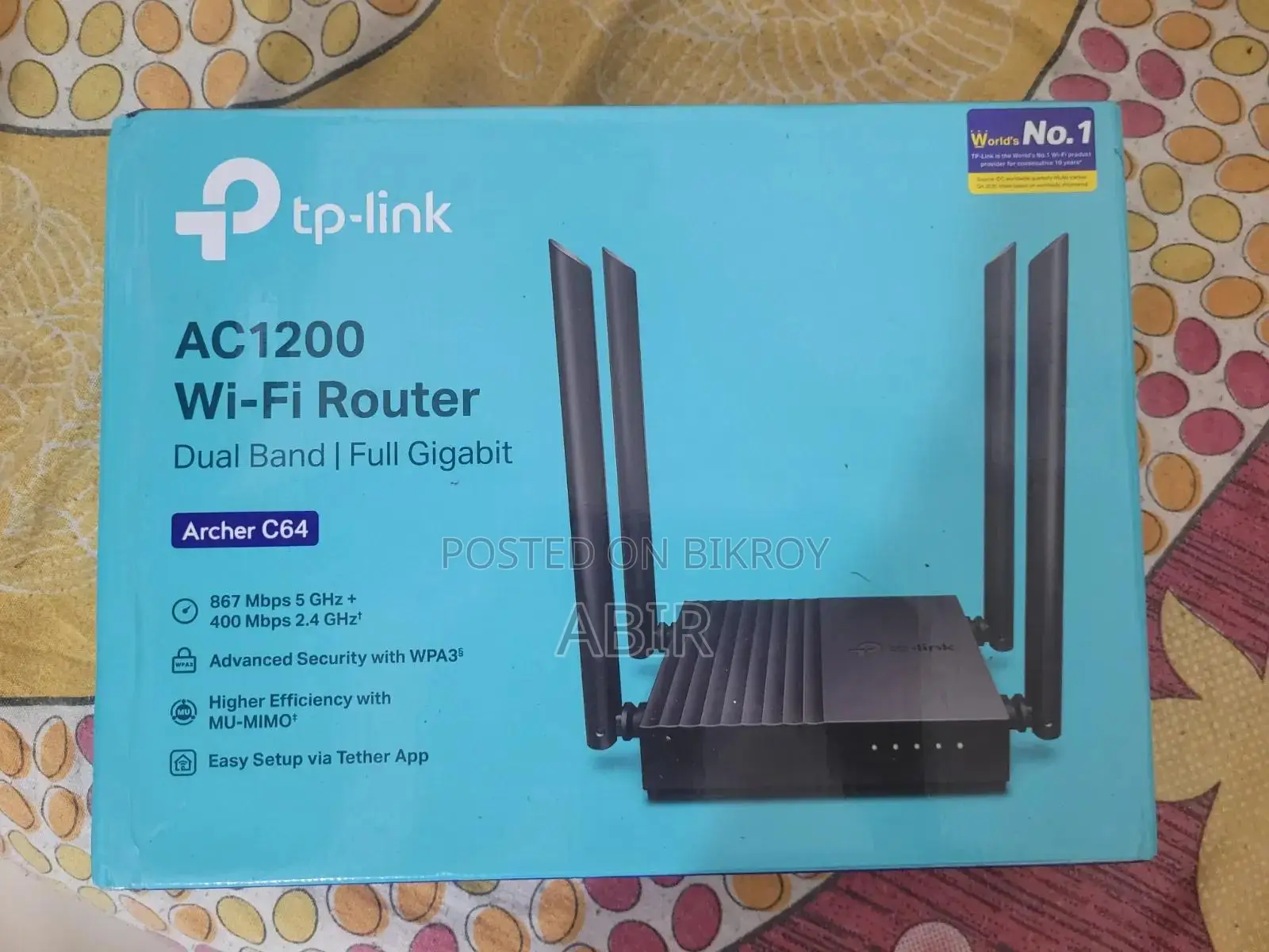 TP-Link Archer C64 AC1200 Full Gigabit Wi-Fi Router