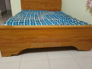 5x7 Feet Bed and One Dressing Table in Good Condition for Sale