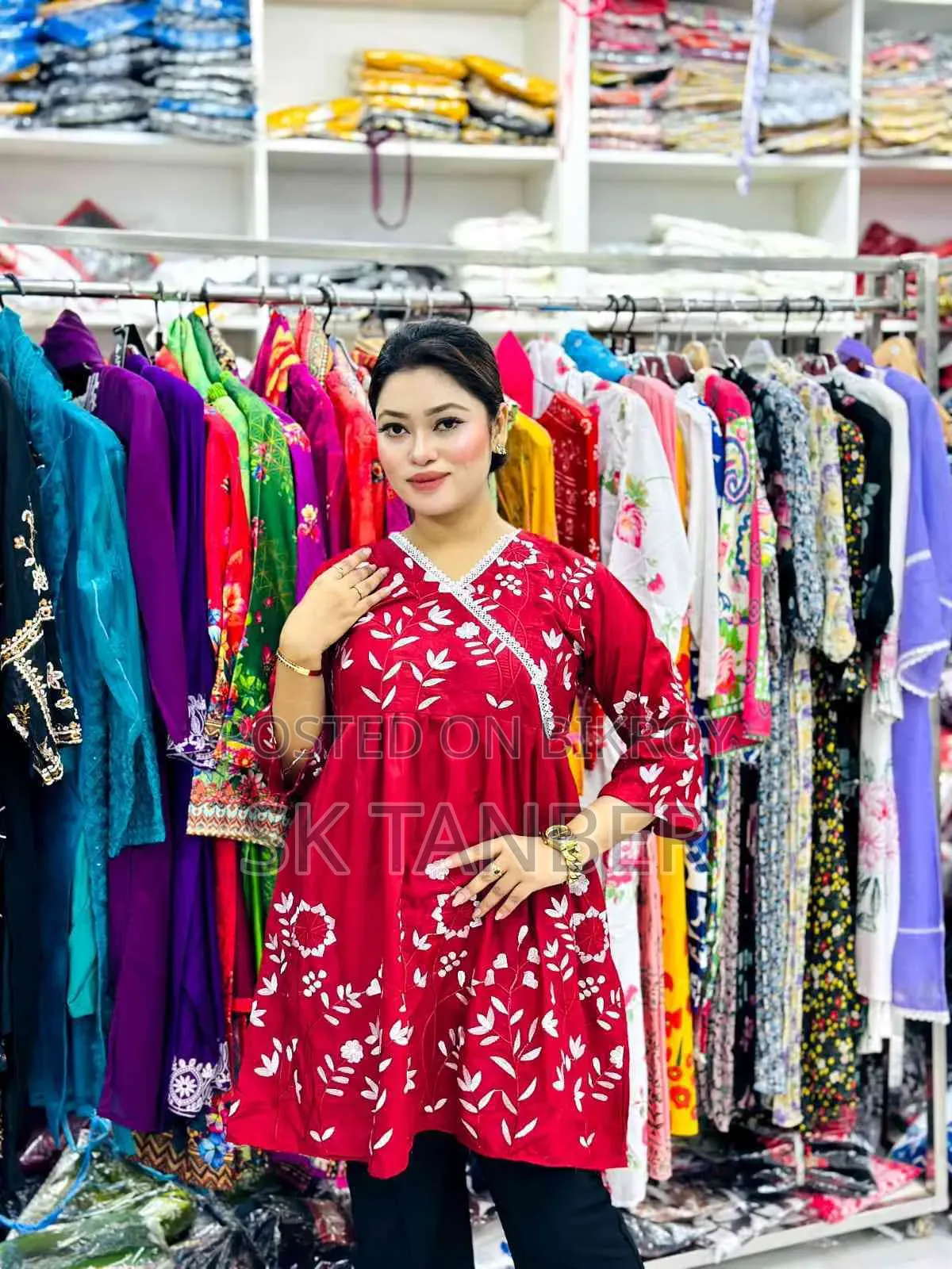 ইউনিক এমব্রয়ডারি ওয়ান পিস টপস