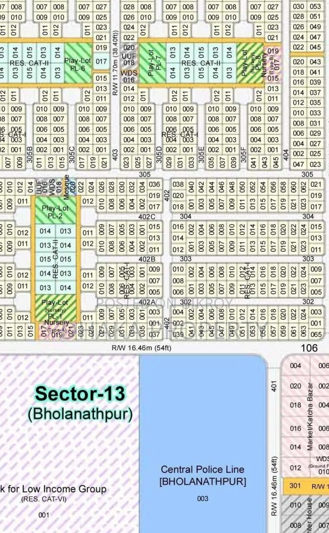 300ft Expressway 3 Katha West at Sector-13