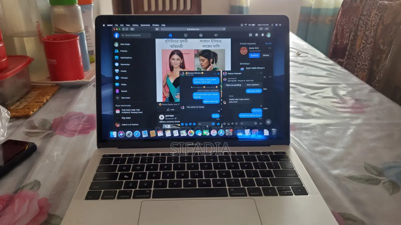 Laptop Apple MacBook Pro 2017 8GB Intel Core I5 SSD 256GB