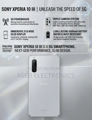 New Sony Xperia 10 III 256 GB White