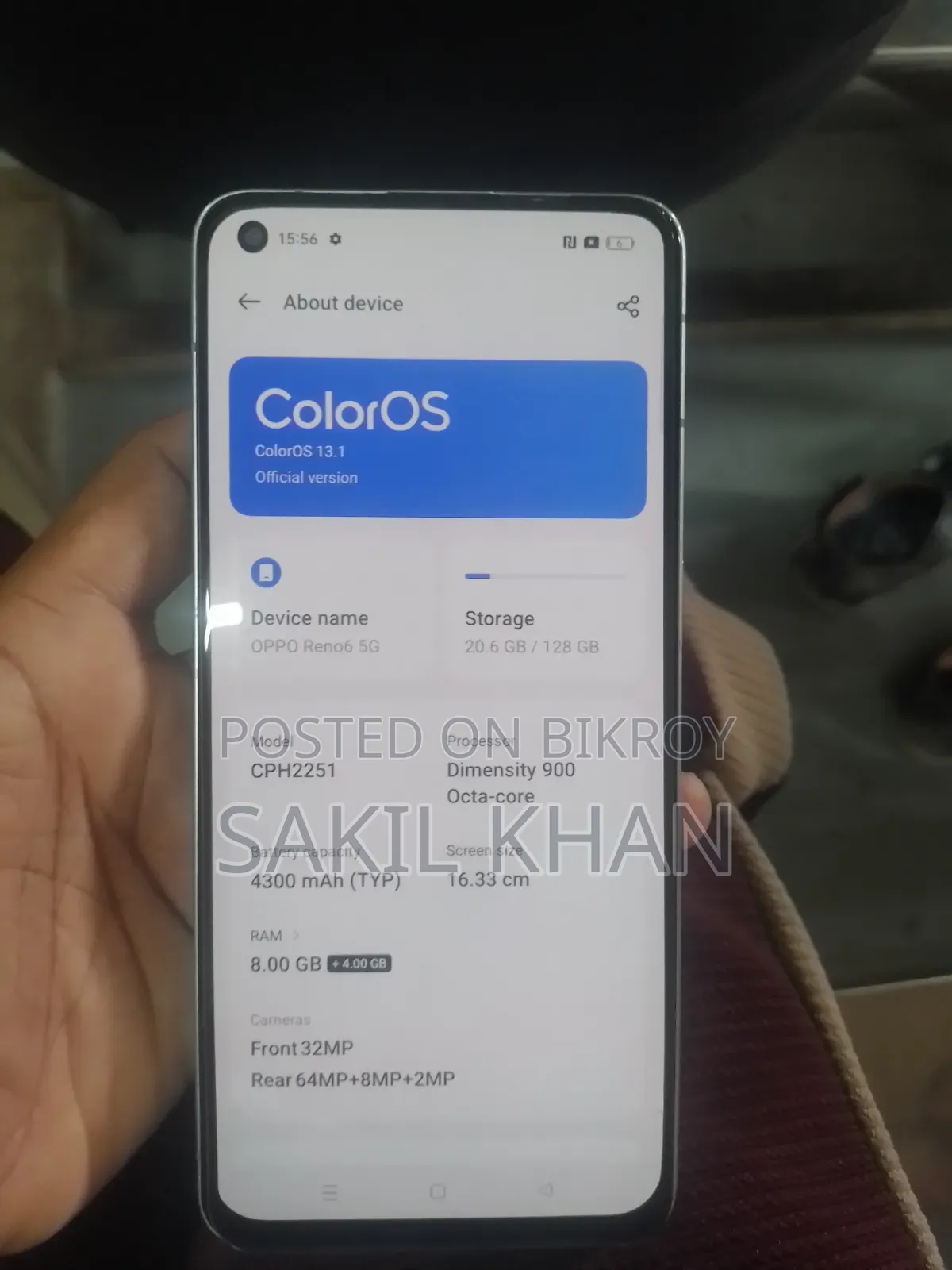 Oppo Reno6 5G 128 GB Silver