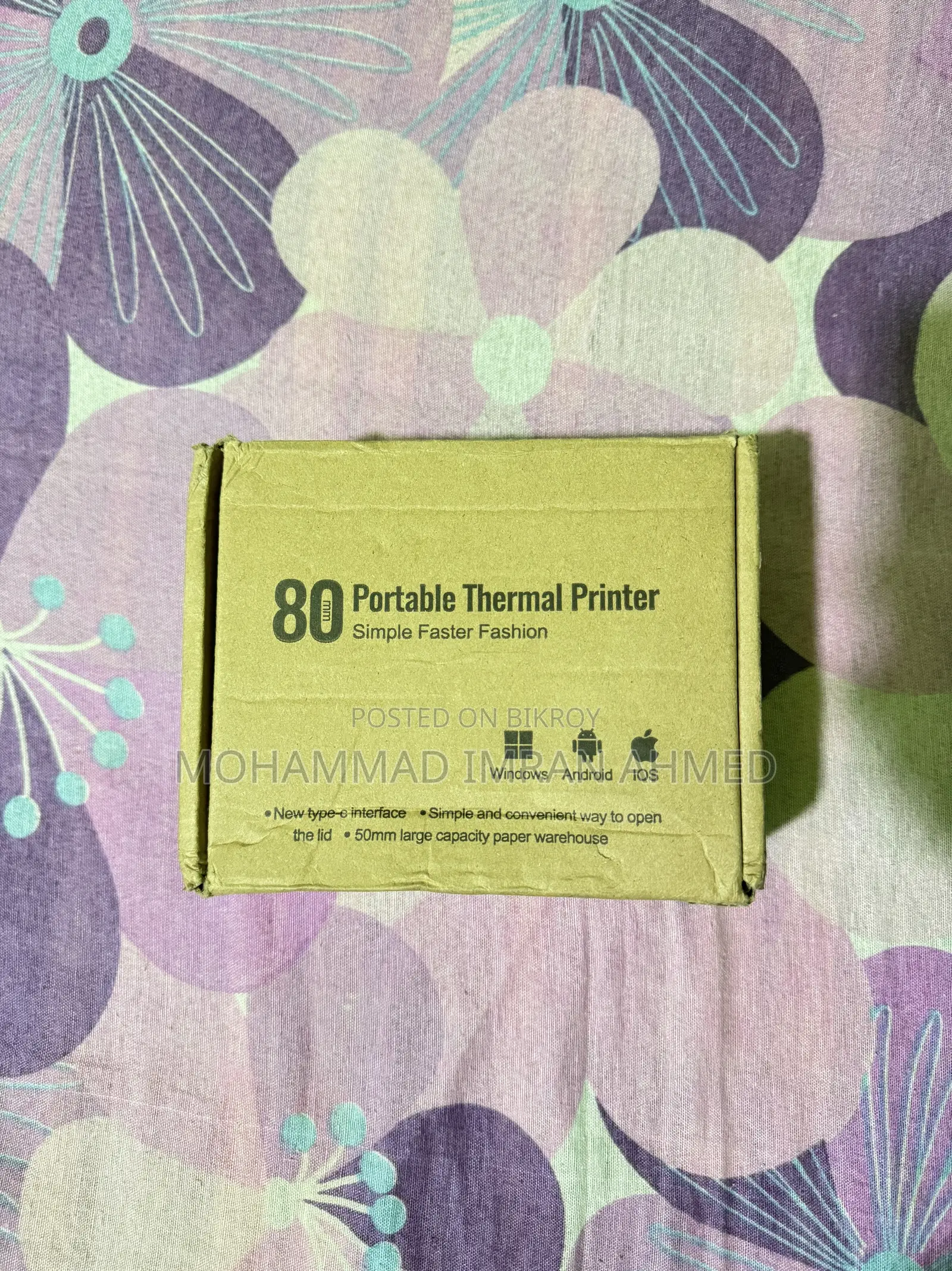 80mm Portable Thermal Printer