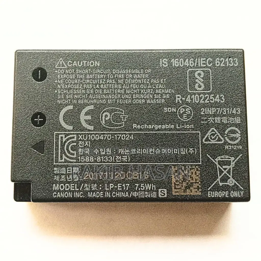 Original Canon LP-E17 Battery (With Purchase Invoice)