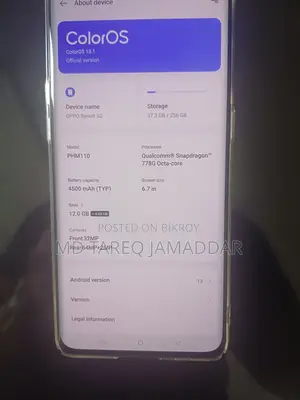 Oppo Reno9 256 GB Silver