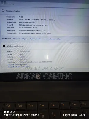 Laptop HP 430 G6 4GB Intel Core I5 HDD+SSD 1T