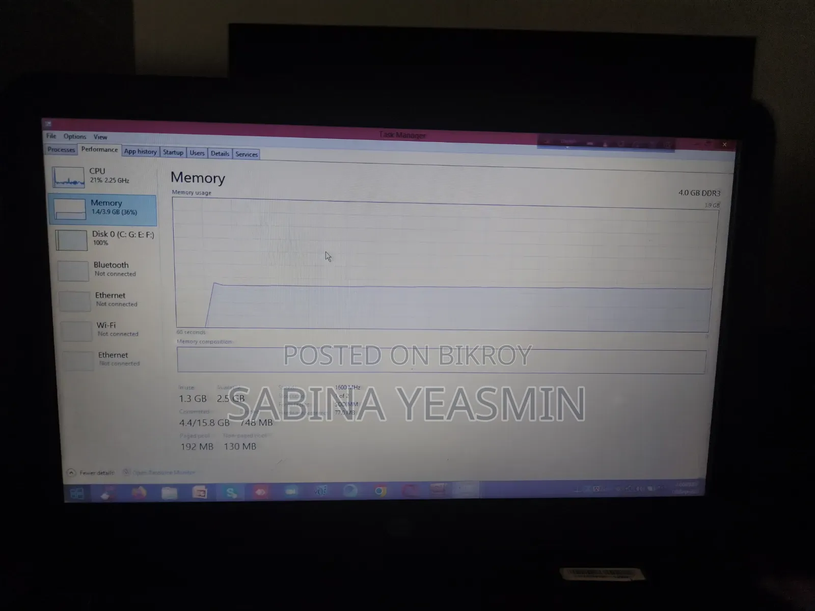 Laptop HP Stream Notebook 4GB Intel Core i3 HDD 1T