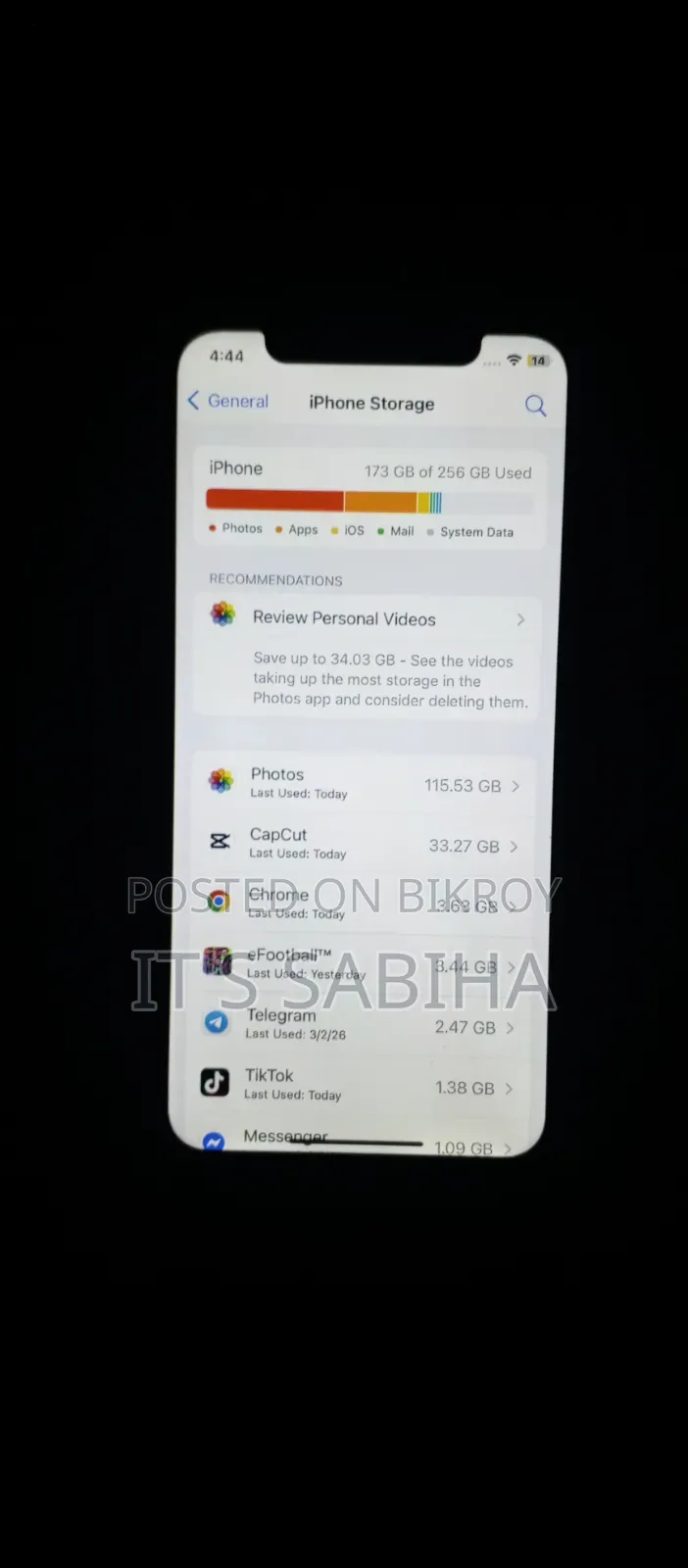Apple iPhone X 256 GB Black
