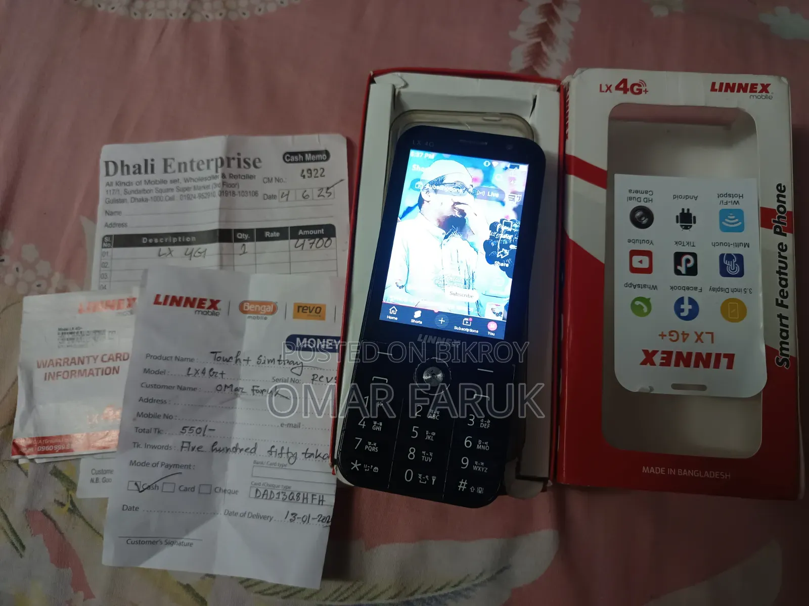 Linnex Lx 4g Plus 32 Gb Black