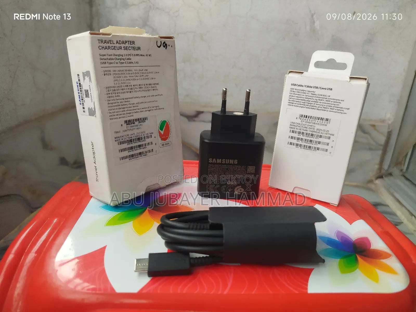 Original 45W Samsung PD Charger