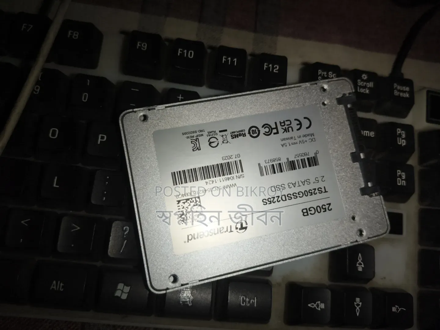 Transcend 250GB 2.5" SATA3 SSD for Sale (Used)