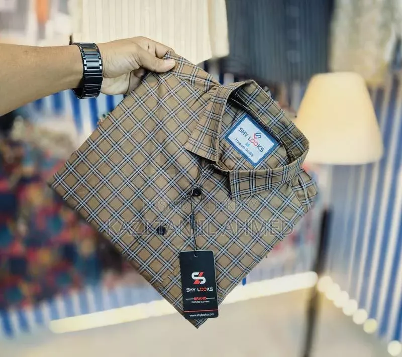 Pure Cotton Full Sleeve Check Shirt for Men's