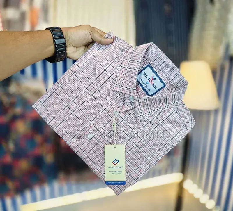 Pure Cotton Full Sleeve Check Shirt for Men's