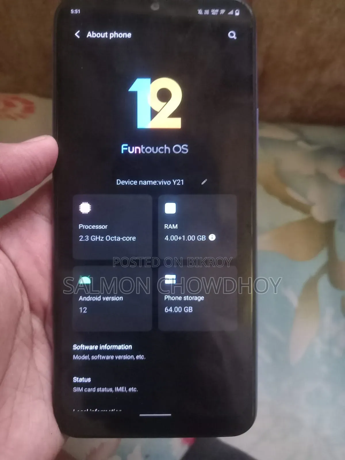 Vivo Y21 64 GB Pink