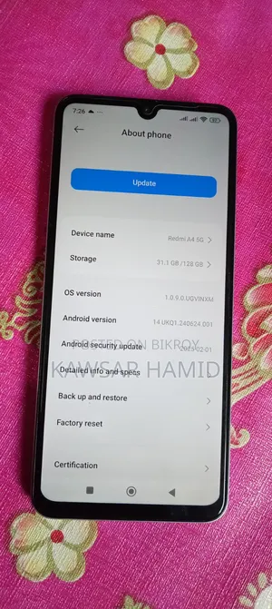 Xiaomi Redmi A5 4G 128 GB Gray
