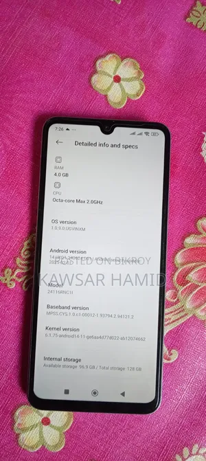 Xiaomi Redmi A5 4G 128 GB Gray