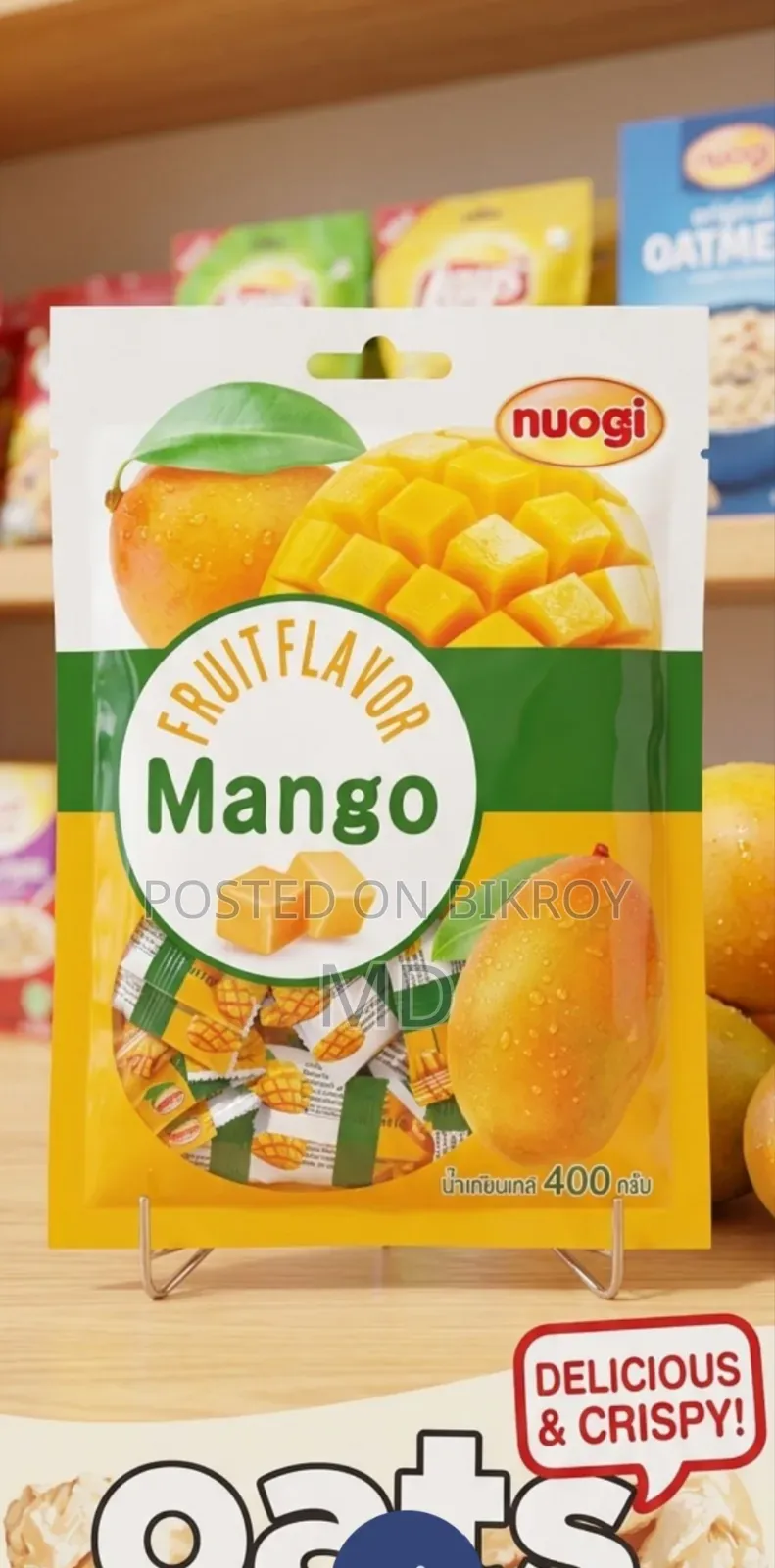 Nuogi Thailand Mango Flaver Jelly Soft Gummy Candy(400g Family Pack)