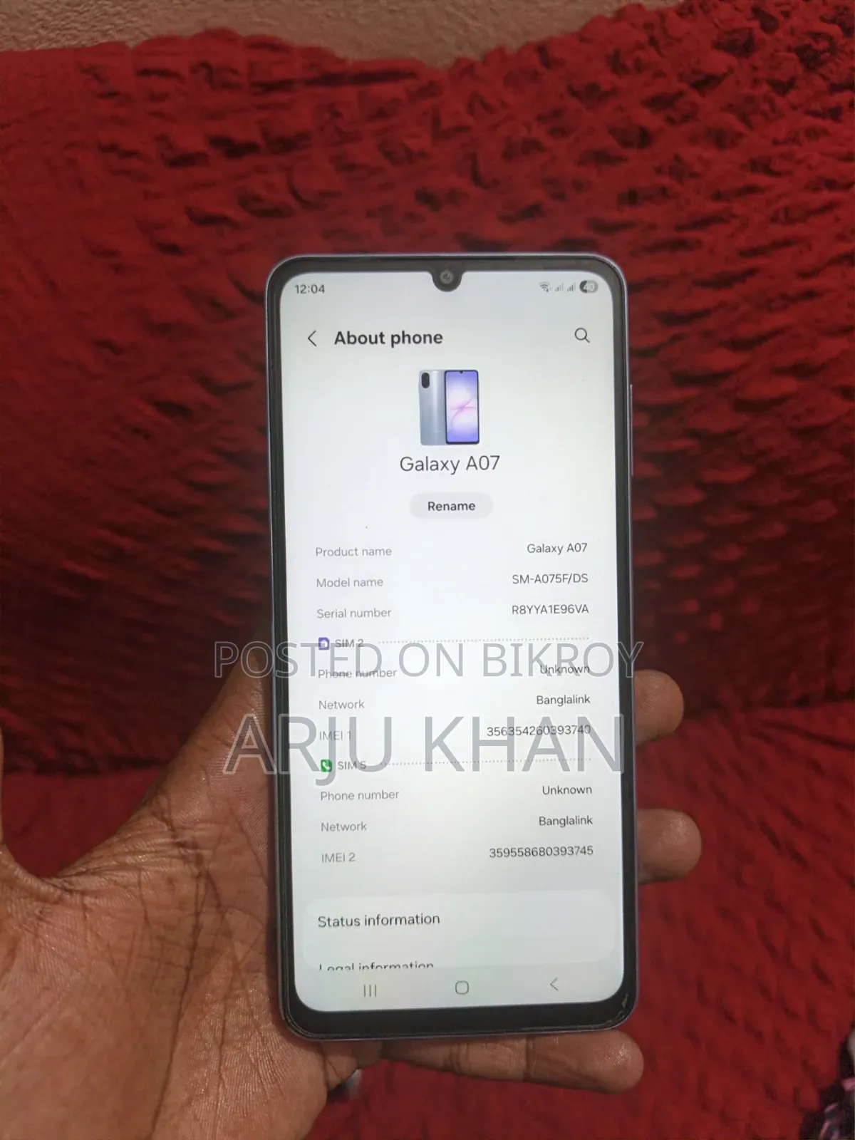 Samsung Galaxy A07 128 GB Purple