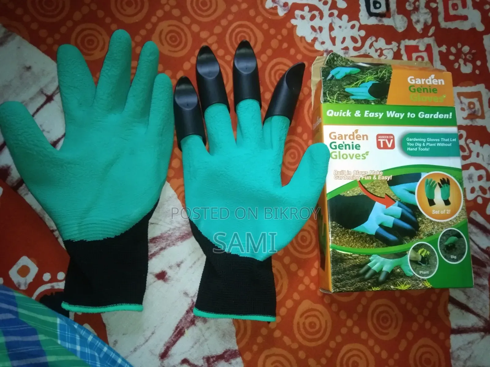 বাগানের কাজের জন্য হ্যান্ড গ্লাভস1Pair +With clawsDurable Waterproof