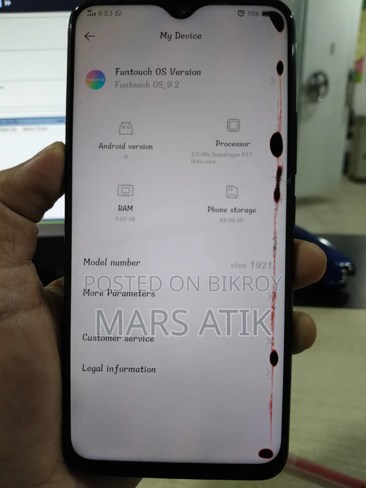 Vivo U20 64 GB Black