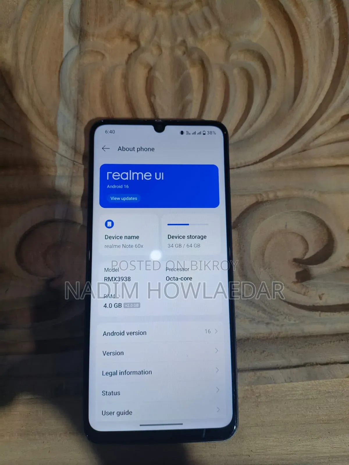 Realme Note 60x 64 GB Black