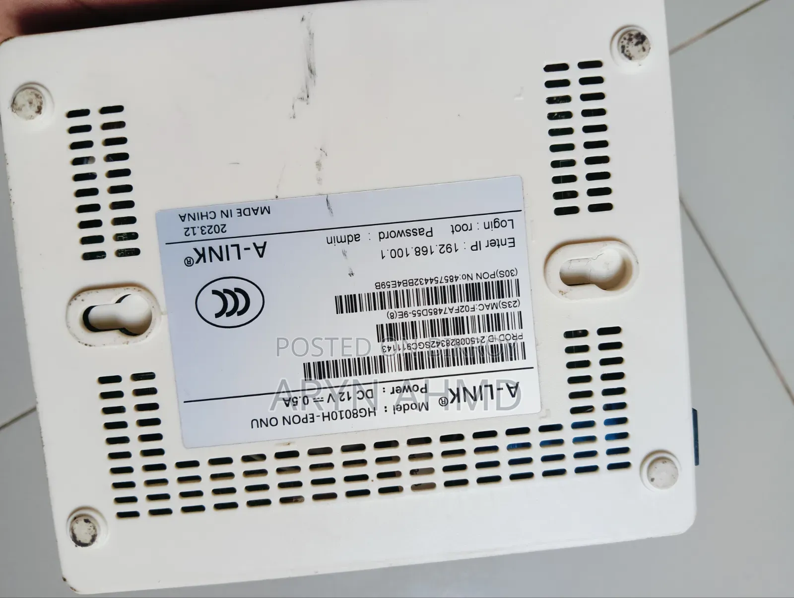 Tenda Router F3 and Onu