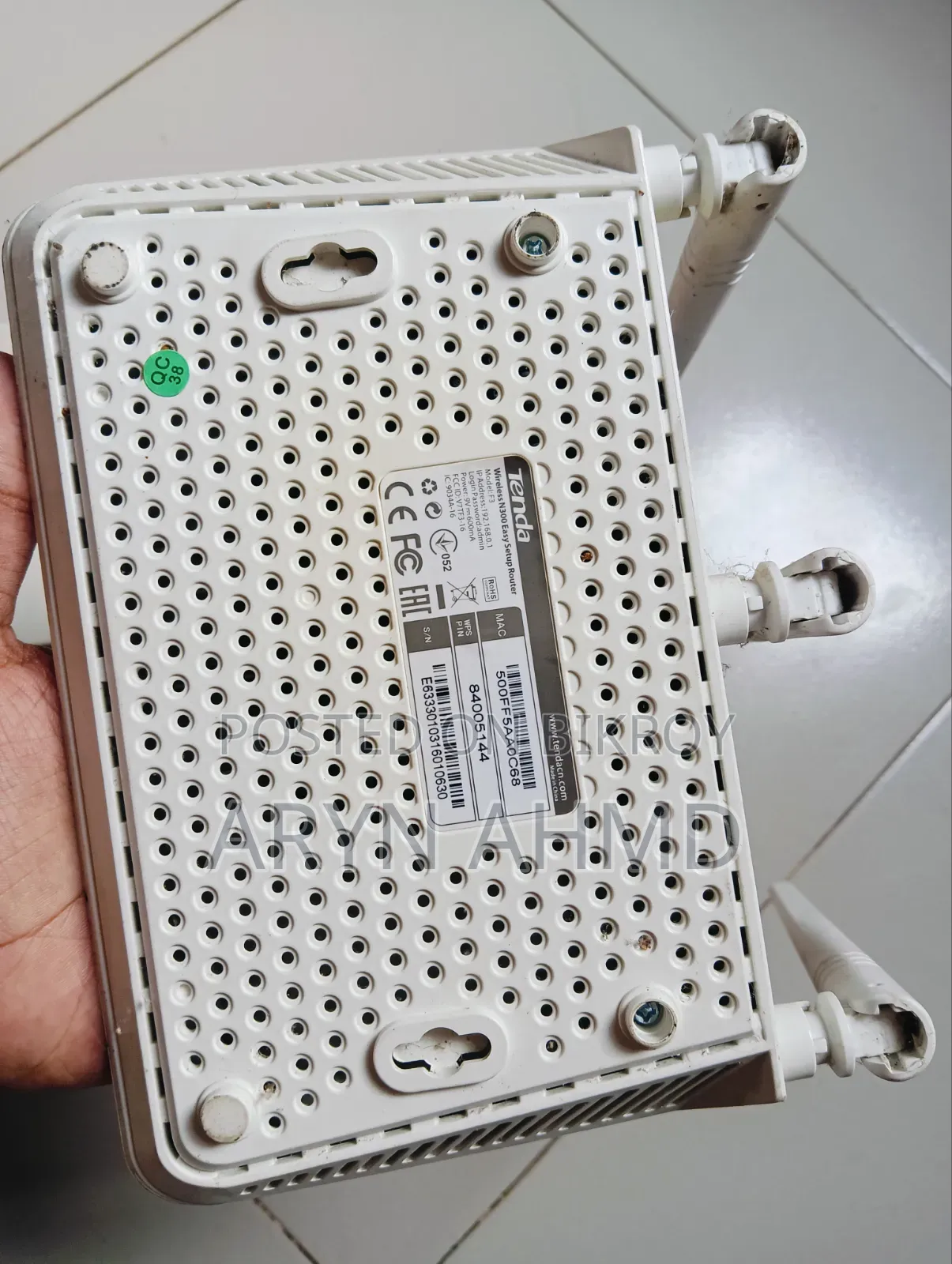 Tenda Router F3 and Onu