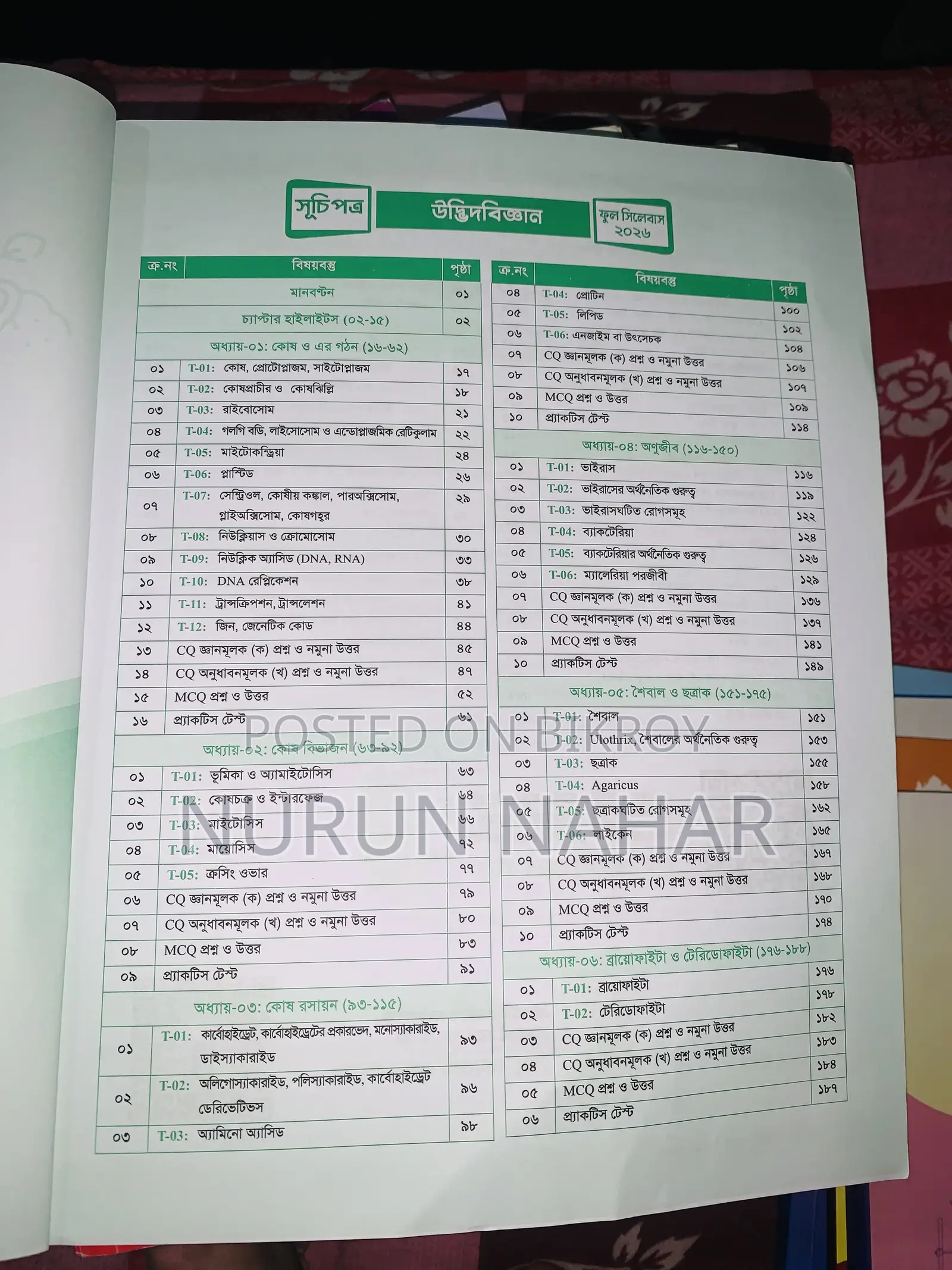Udvas HSC-26 Full Syllabus Er Ekset Boi
