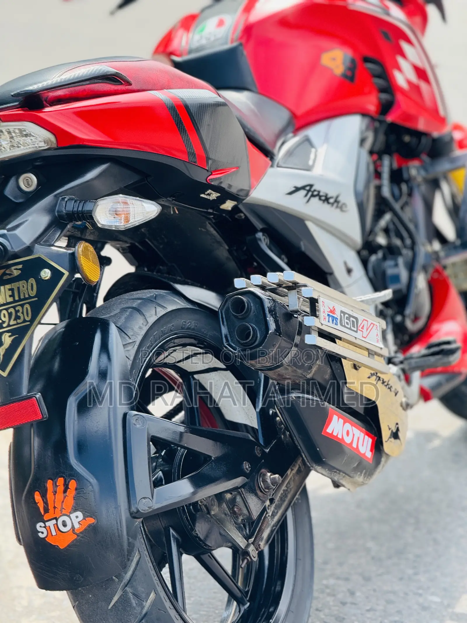 TVS Apache 160 4V 2021 Red