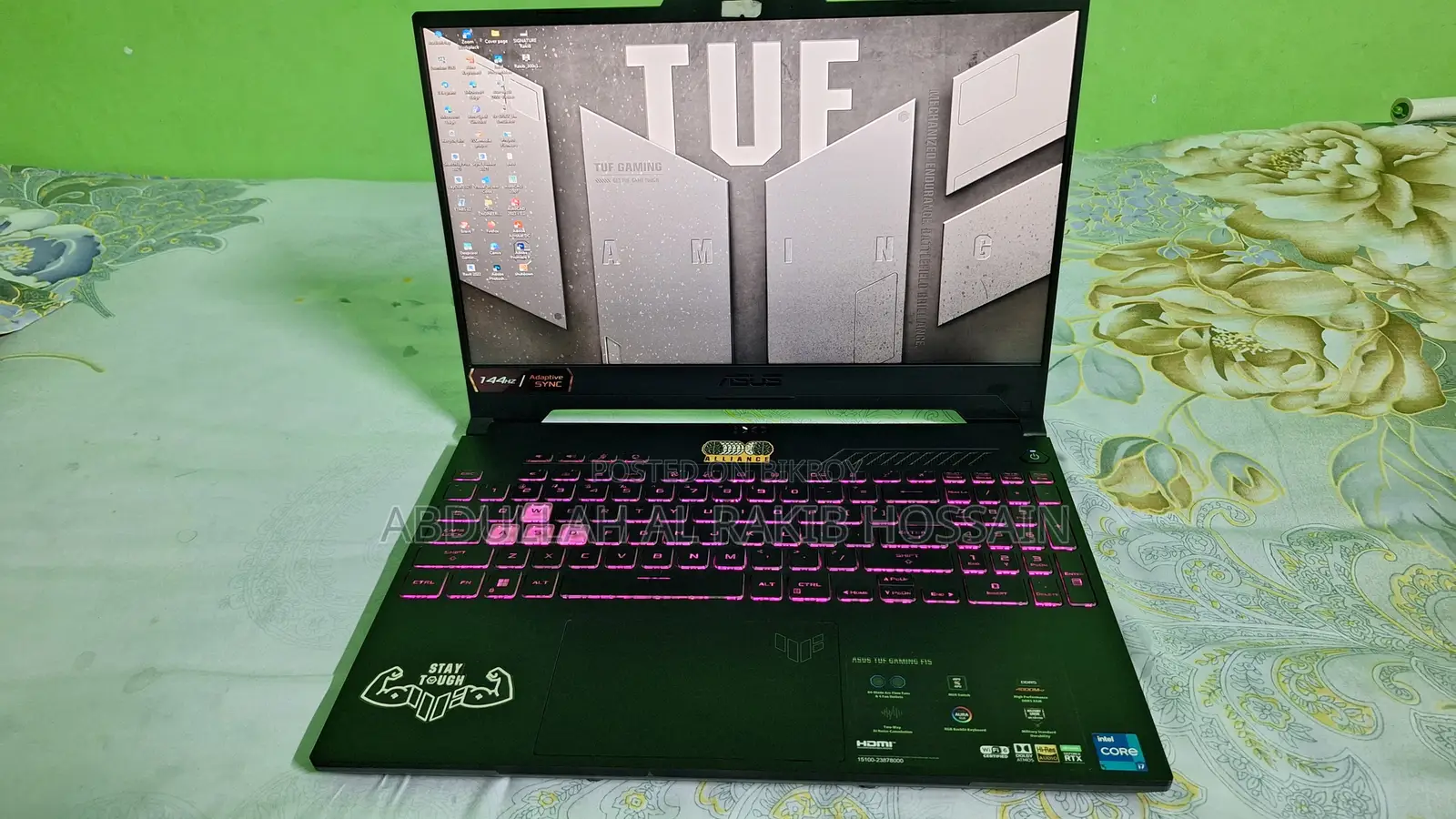 Laptop Asus TUF Gaming F15 8GB Intel Core i7 SSD 1T