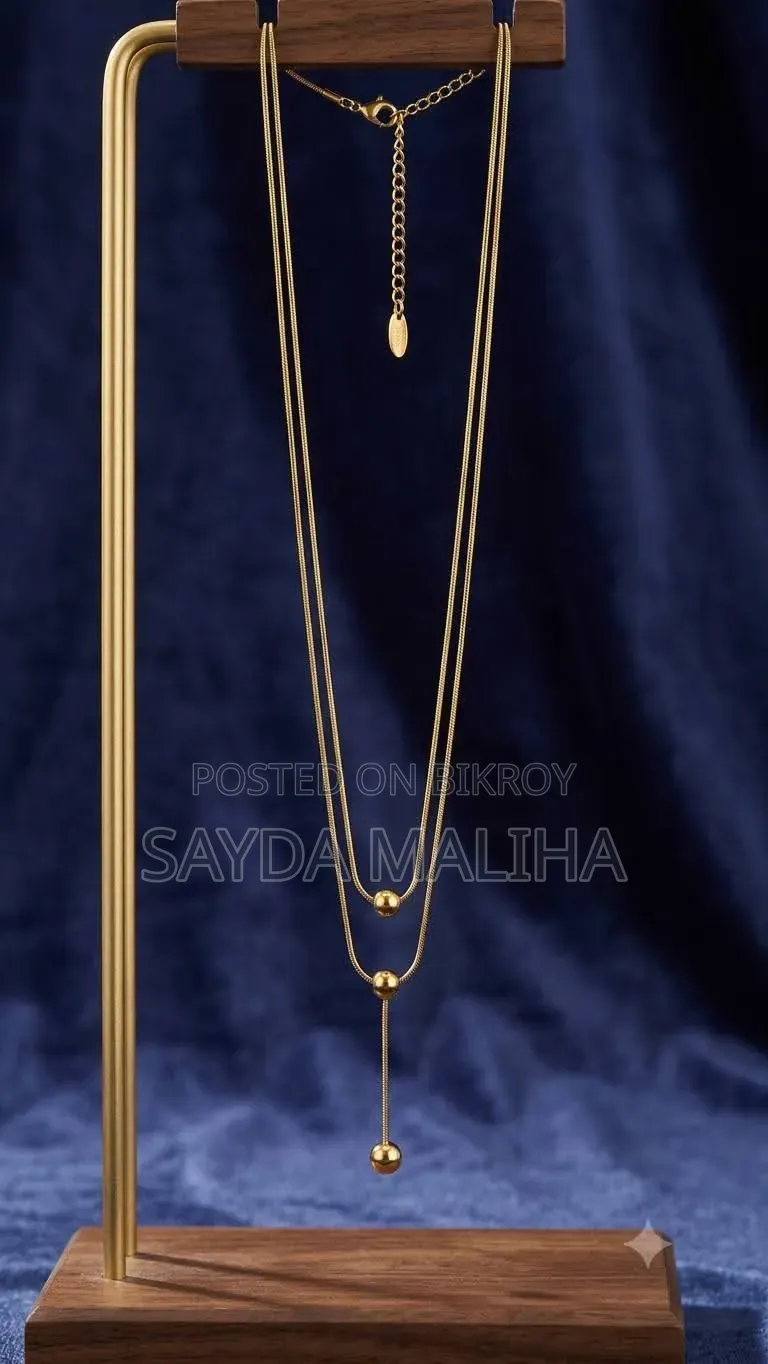 Minimal Gold-Tone Layered Necklace Collection | Elegant Stylish