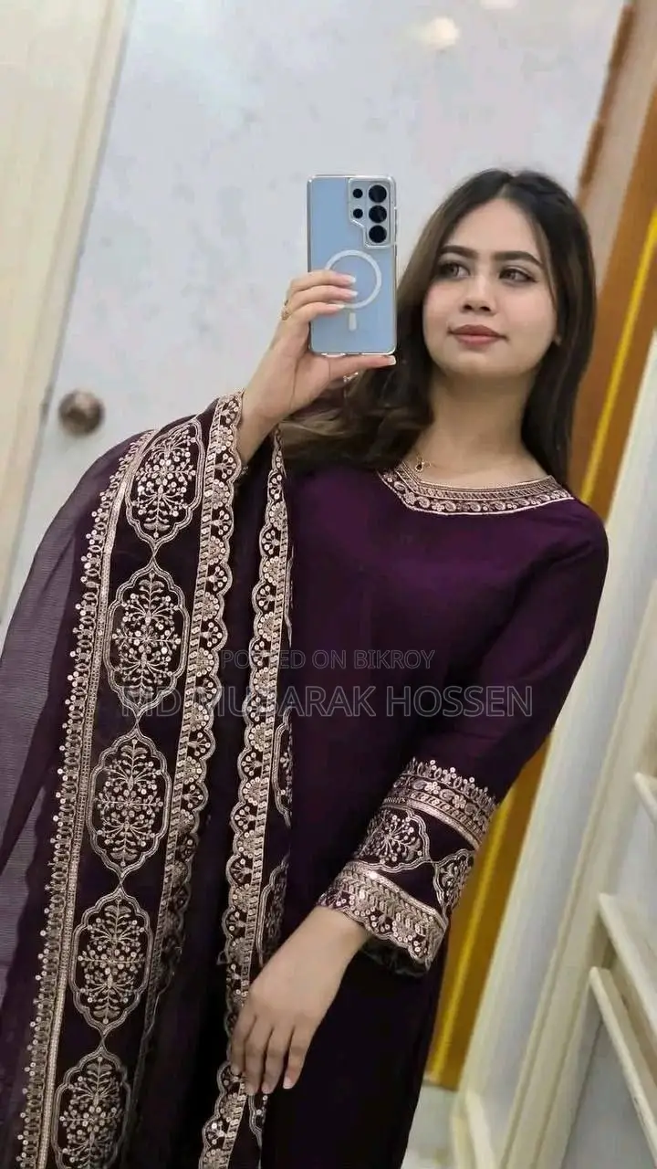 Sequence Embroidery Three Piece