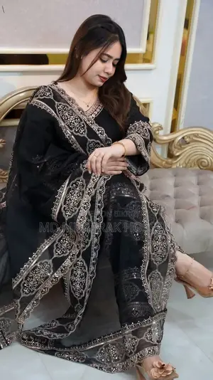 Sequence Embroidery Three Piece