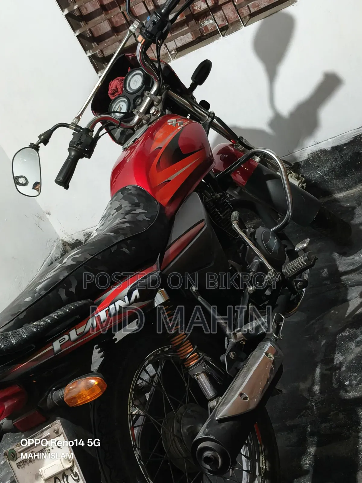 Bajaj Platina 100 2016 Red