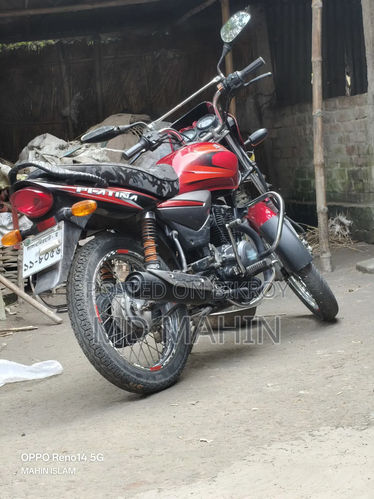 Bajaj Platina 100 2016 Red