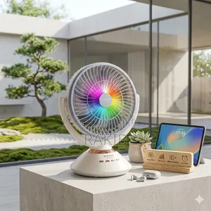 JYSUPER JY-2570 Rechargeable Fan With LED Light
