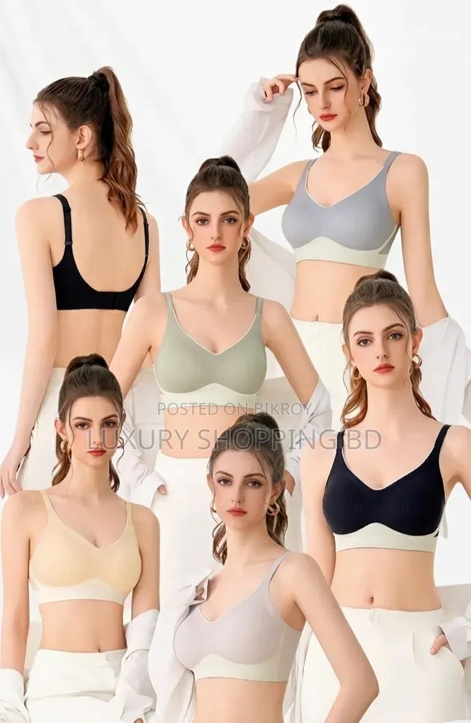 Women’s Seamless Wireless Support Bra – Soft Full Coverage Comfort Bra