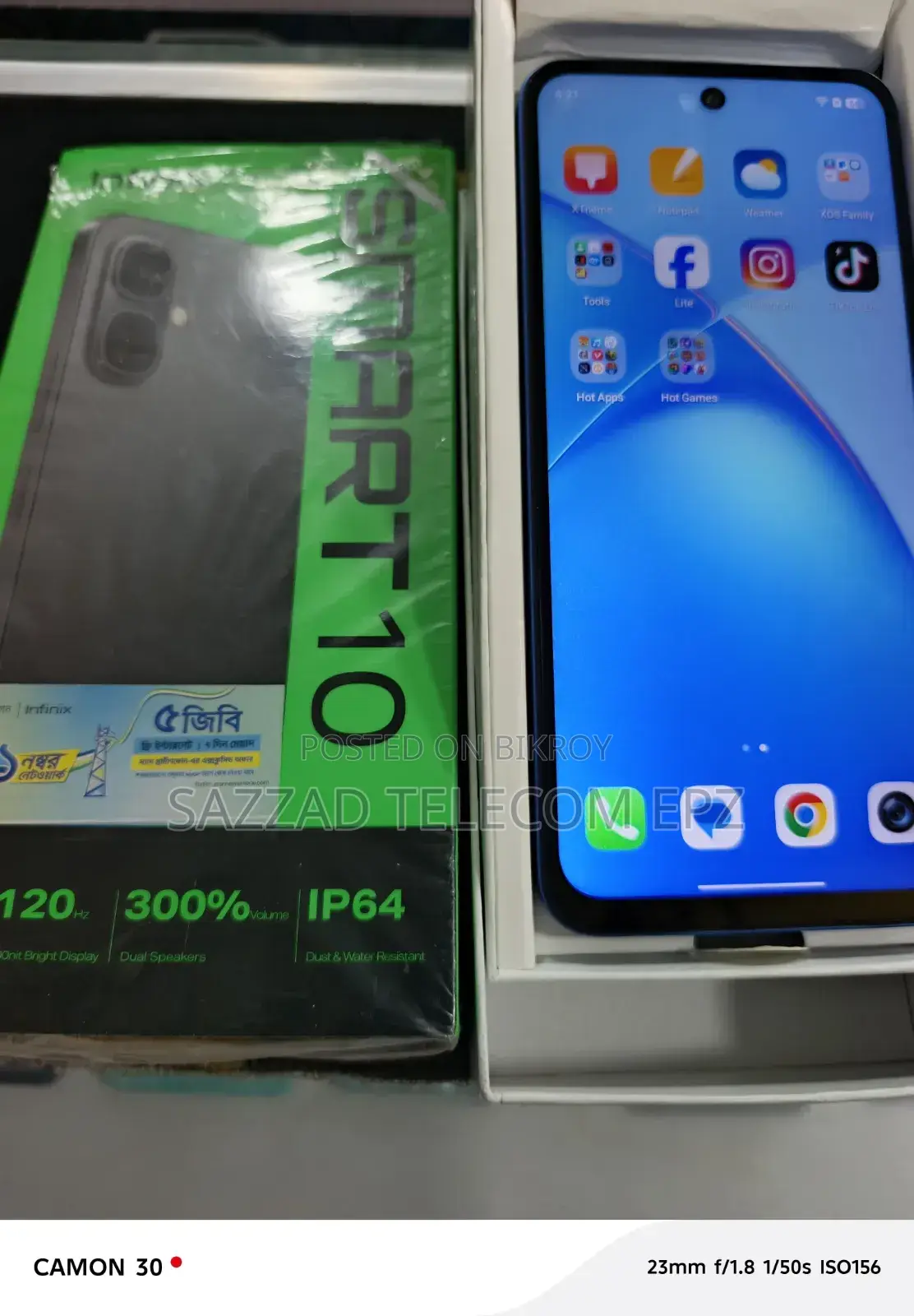 Infinix Smart 10 64 GB Blue