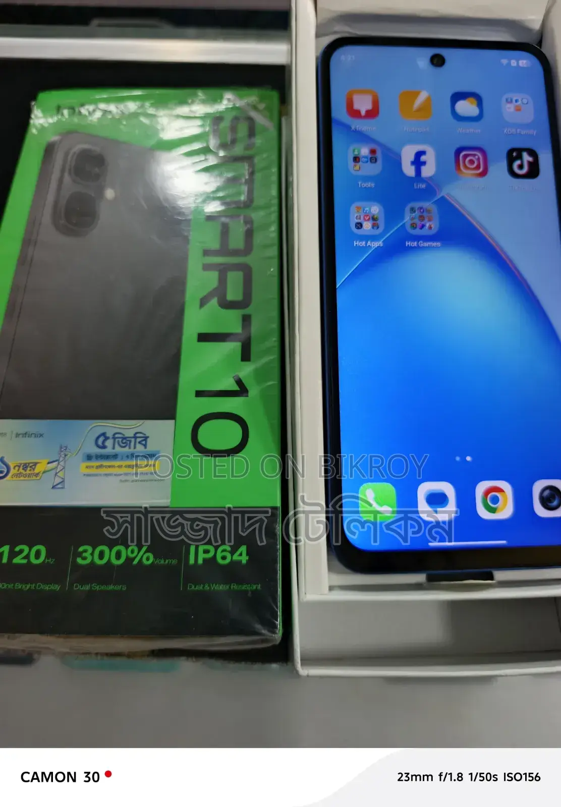 Infinix Smart 10 64 GB Blue