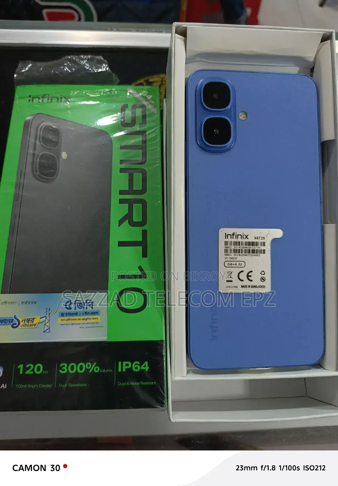 Infinix Smart 10 64 GB Blue